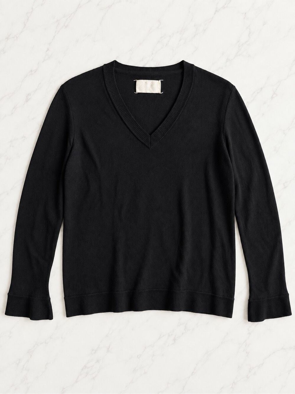 Martin Maison Margiela 100% Wool Flare Sleeve Sweater Size Large Black Italy
